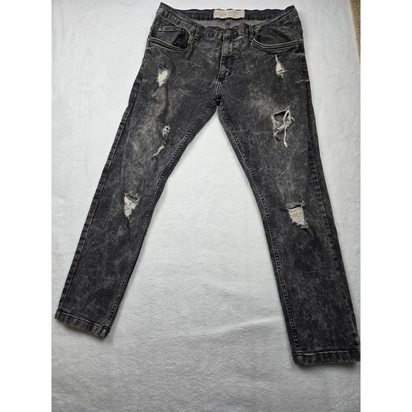 Sparkle In Pink Other - Spark Distressed Torn Stretch Slim Jeans Size 36x30 stain